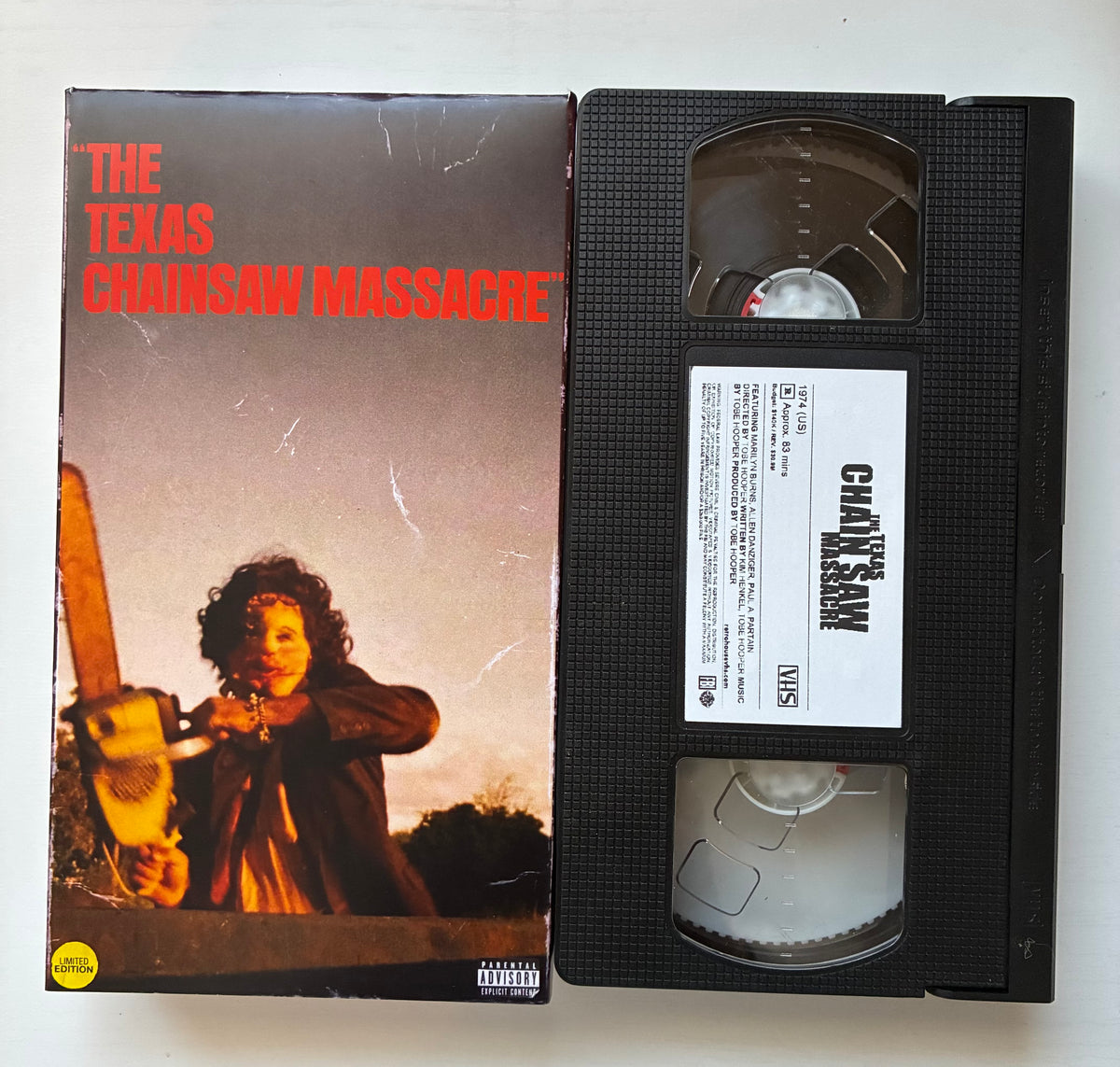 Texas Chain Saw Massacre Custom VHS tape.