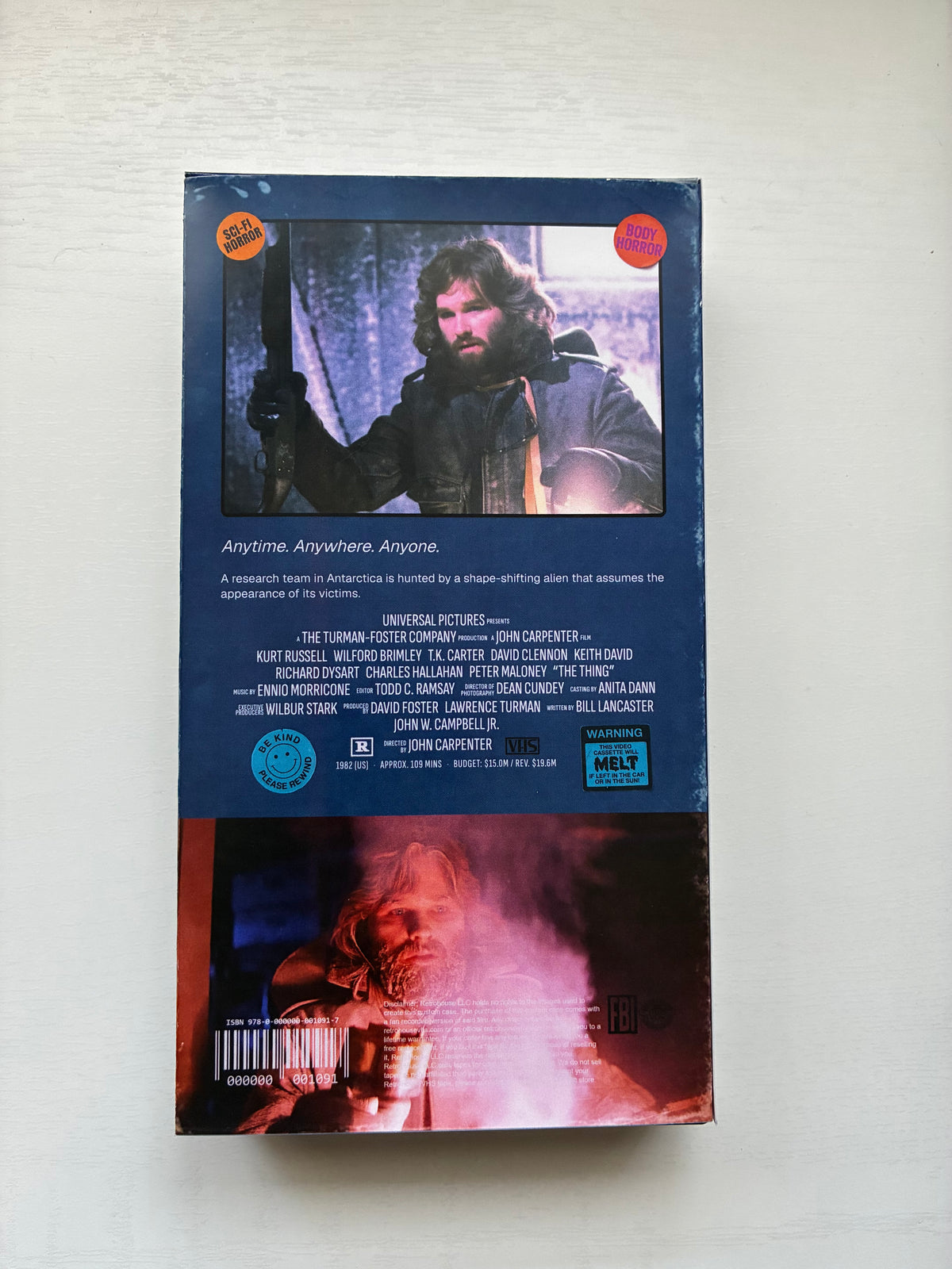 John Carpenter’s The Thing Custom VHS tape