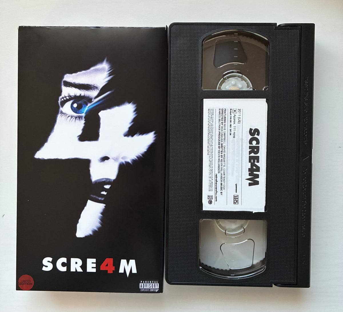 Scream 4 Custom VHS tape.